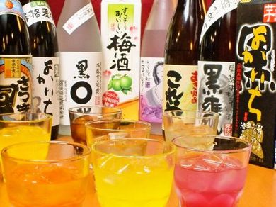 豊富な飲み放題メニューも取り揃えております。