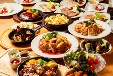 <料理70品+ドリンク100種>コスパ◎2時間食べ飲み放題2500円!