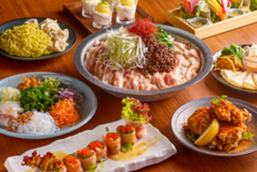 デザート含もめて人気料理7品に130種類2時間飲み放題の付いたコストパフォーマンス◎のプラン♪