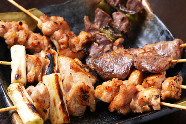 鮮度抜群、国産朝挽き鶏の『串焼き』各種