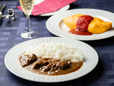 絶品!ドンピエール特製『ビーフカレー&オムライス』