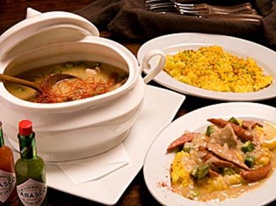 アメリカ南部のスープ料理をアレンジしたオリジナルのガンボ