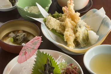鐘崎産名物イカ定食