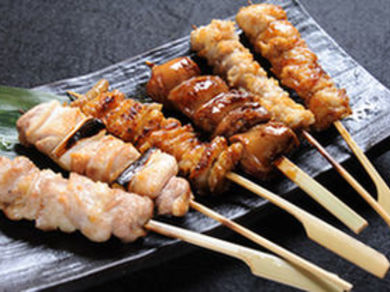 伊達鶏の焼鳥盛り合わせ