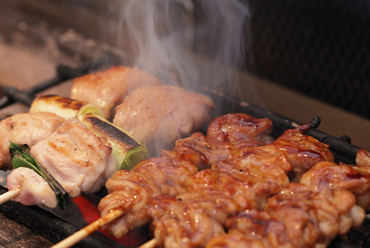 備長炭で丁寧に焼き上げます