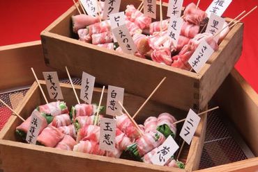 ひふみ家から野菜巻き串登場!