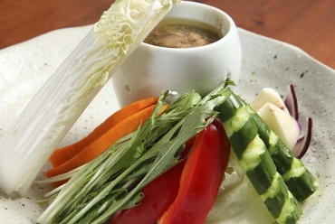 生野菜のバーニャカウダ 油屋スタイル