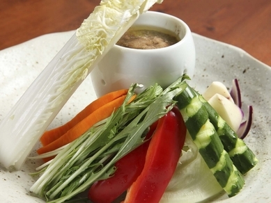 生野菜のバーニャカウダ 油屋スタイル