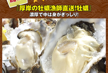 【当店人気料理 No.1】『厚岸の牡蠣漁師・越野さん直送!牡蠣(生・焼・蒸し)』 1個