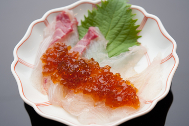 ポン酢ジュレでいただく『白身のうす造り』