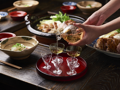焼き鶏 葉〆の忘年会は《鶏と日本酒のマリアージュ》
