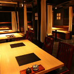 和モダン空間で楽しむデート、しっとりとした時間が流れます