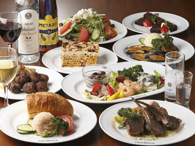 飲み放題付コース5000円〜!本格的なギリシャ料理を堪能