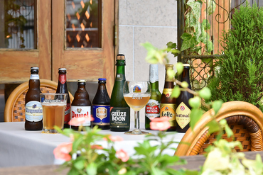 いつもとひと味違う、豊富なベルギービールを堪能