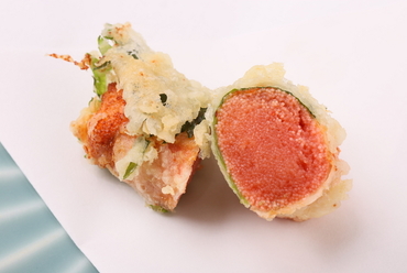 中はふわっとレアの仕上がり『天ぷら 明太子』