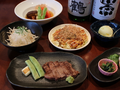コースメニューは120分の飲み放題付きでお得です