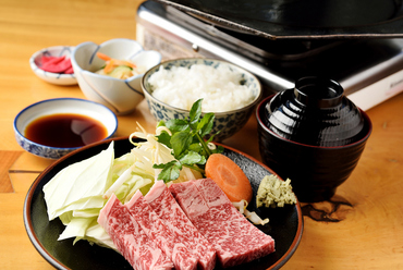 『飛騨牛 ロース定食』