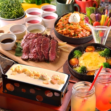 【楽カジュコース】サク飲みや二次会に♪2時間飲み放題付5品