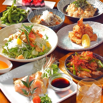 5組様限定！鳥取産地鶏めしと2種のお肉堪能コース 全8品 3000円