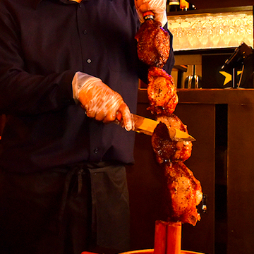 【平日限定】2H飲み放題「本格シュラスコ食べ放題」10品/3480円