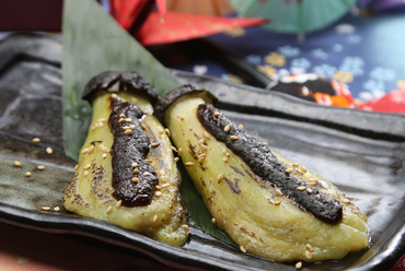 焼き茄子 西京味噌田楽