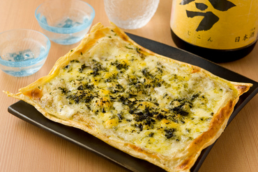 湯葉生地でサックリ食感『京都千丸屋湯葉のピザ』