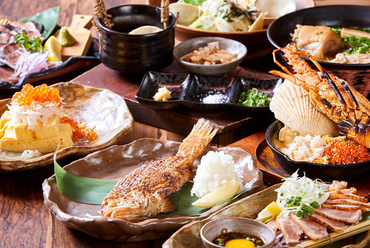 プレモルや日本酒10種も2時間飲み放題!お料理は旬の食材を使用