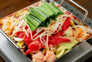 たっぷり野菜を美味しくいただく『牛ちり鍋(2人前)』