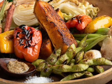 ギルティフリーに楽しめる、野菜をメインにした料理が自慢