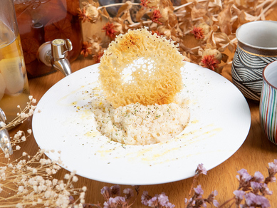 濃厚な口当たりとこだわりの食感『チーズリゾット』