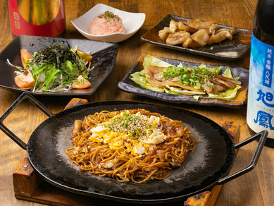 焼きそば食べ放題で、おなかもお財布も大満足の『ねぎ庵コース』