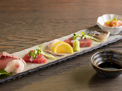 食材が持つ味わいを最大限に引き出して提供『刺身の盛り合わせ』