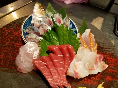 刺身のアベック盛り