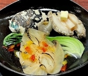 フカヒレと豚肩ロースのステーキ