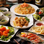 2時間飲み放題と7品のコース料理