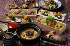 季節の白和えなど日本各地の食材を東京日本橋で味わえる当店オススメのコース全8品。