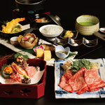 うおまん東京本店の最高峰の御膳。食後には「本格お抹茶、茶菓子」付。すべて1名様盛りで提供いたします。