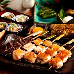 焼き鳥1本50円・ドリンク1杯50円