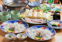 天然とらふぐを堪能出来る大満足のコースです。