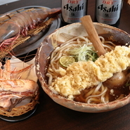特大海老天うどん