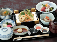 天ぷら お刺身膳