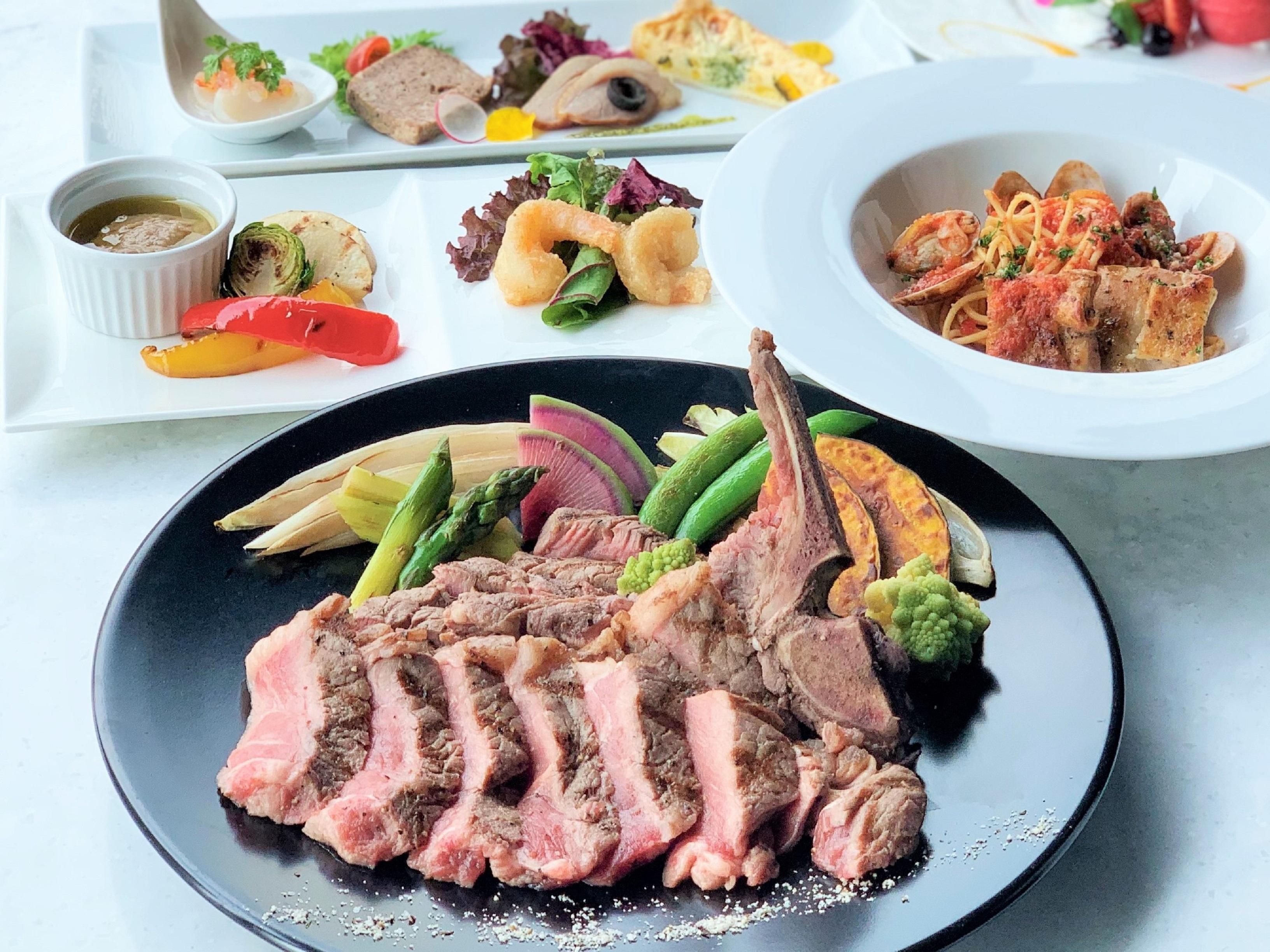 GRILL ＆ DINING MANHATTAN TABLE 西新宿/フレンチ コース （【窓側確約】 月水曜限定！骨付き黒豚グリルコース