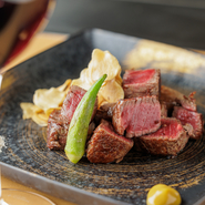 神戸牛をはじめとした厳選黒毛和牛の『ステーキ』