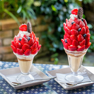 【夏Sweets】こだわりの奈良の純氷を使用・フルーツたっぷりパフェみたいなかき氷