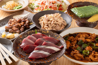 須崎直送の鮮魚と、お店イチオシの中華を楽しめるコースです。※お料理のみの為ドリンクは別途ご注文下さい