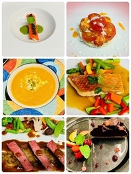 4名様以上の新ディナーコースの一例です。