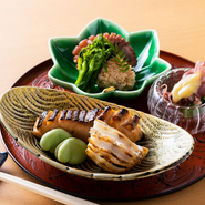 旬魚の焼物を中心に旬を盛り込んだ『炭火焼』