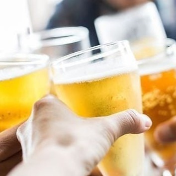 【2時間単品飲み放題】ビールもOK！＋500円でご当地ドリンクも飲めるプラチナ飲み放題に変更可能