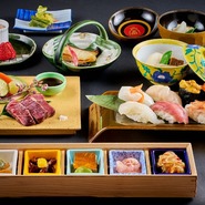 【寿司＆和牛会席】函館の旬と和牛に酔いしれる贅沢ご褒美会席プラン