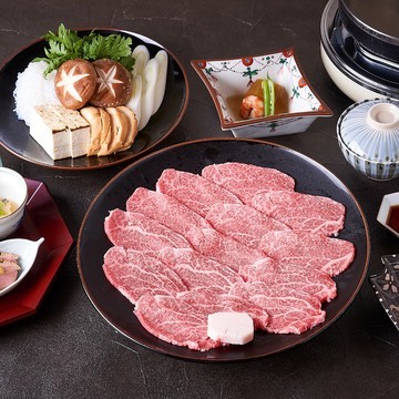 【すき焼き】適サシヒレ肉のコース
